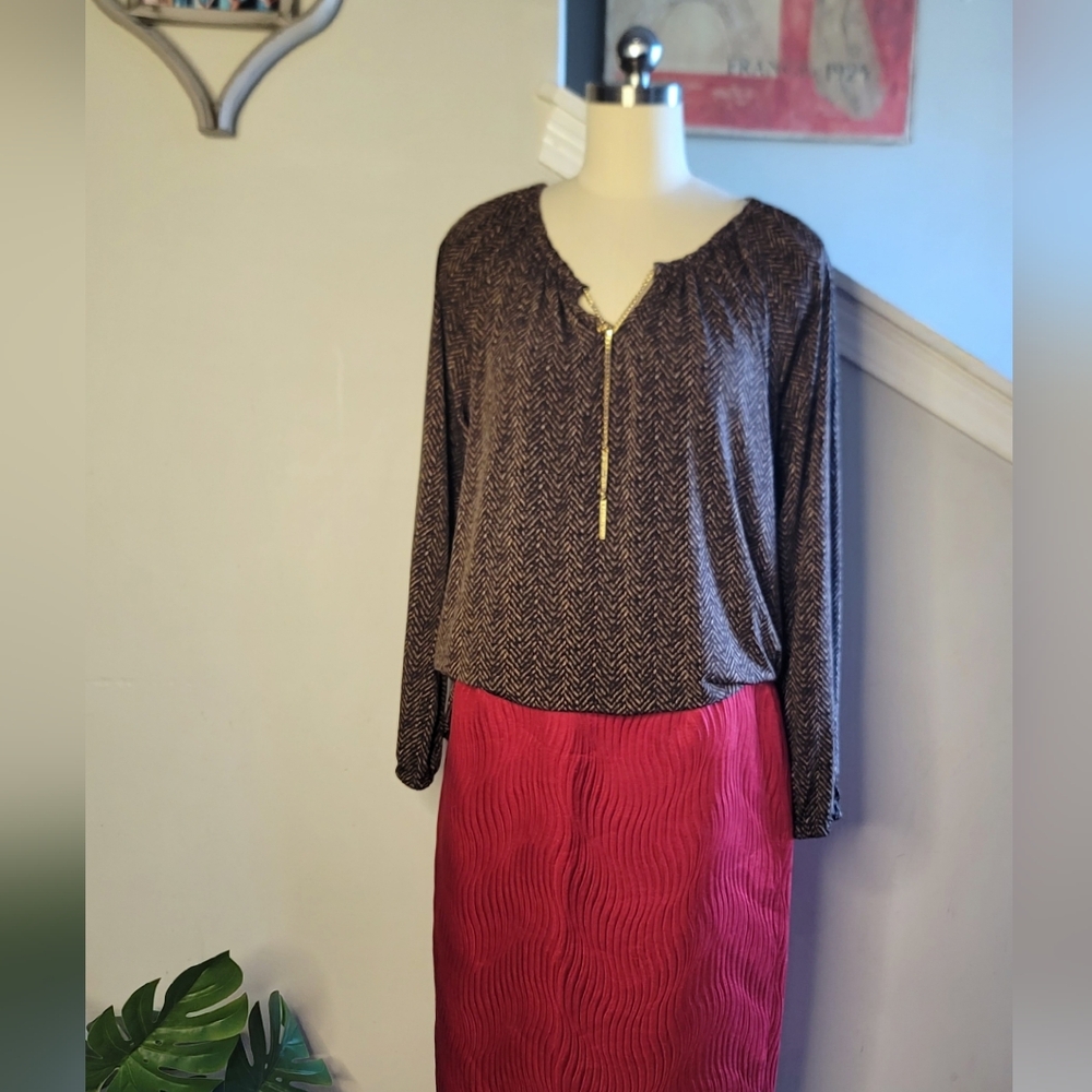 Michael Kors Long Sleeve Blouse Size Small